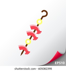 Shrimps kebab icon