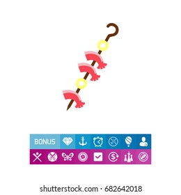 Shrimps kebab icon