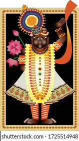 Shrinathji or lord Krishna as painting