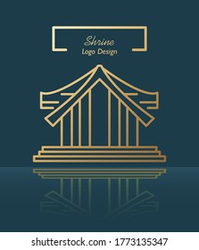 Shrine construction modern logo concept