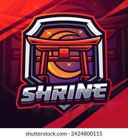 Shrine esport mascot logo design