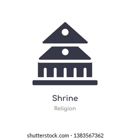 shrine icon. isolated shrine icon vector illustration from religion collection. editable sing symbol can be use for web site and mobile app