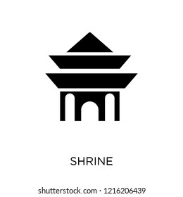 Shrine icon. Shrine symbol design from Religion collection. Simple element vector illustration on white background.