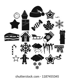 Shrine icons set. Simple set of 25 shrine vector icons for web isolated on white background
