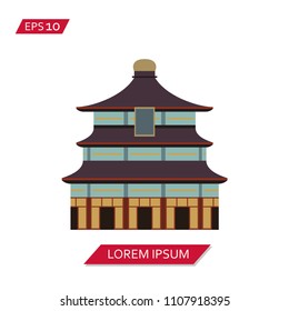 shrine vector icon symbol