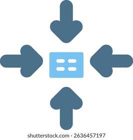 Shrink Glyph Two Colour Icon