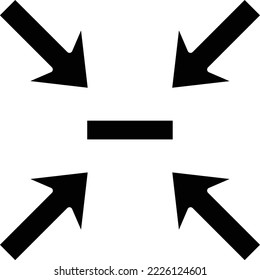 Shrink vector icon. Can be used for printing, mobile and web applications.