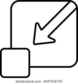 Shrink vector icon. Can be used for printing, mobile and web applications.