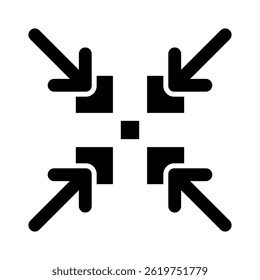 Shrinkage Icon Element For Design