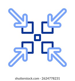 Shrinkage Icon Element For Design