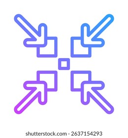Shrinkage Icon Element For Design