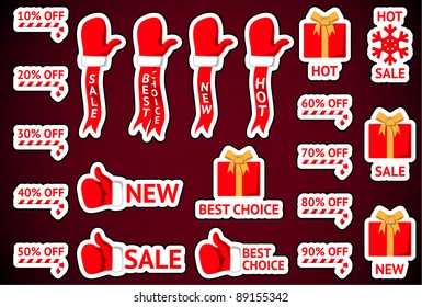 Shristmas sale labels