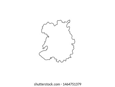 Shropshire County outline map England region United Kingdom state country