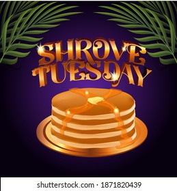 Shrove Tuesday Pancake vector illustration