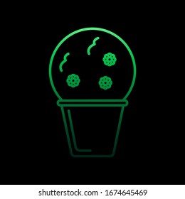 Shrub in pot nolan icon. Simple thin line, outline vector of flower icons for ui and ux, website or mobile application