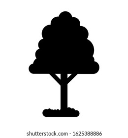 shrub tree icon or logo isolated sign symbol vector illustration - high quality black style vector icons
