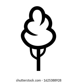 shrub tree icon or logo isolated sign symbol vector illustration - high quality black style vector icons
