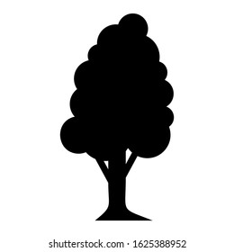 shrub tree icon or logo isolated sign symbol vector illustration - high quality black style vector icons
