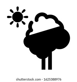 shrub tree icon or logo isolated sign symbol vector illustration - high quality black style vector icons
