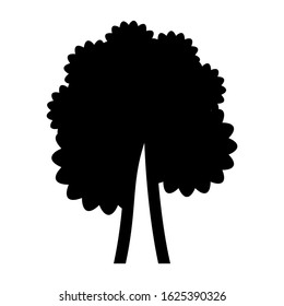 shrub tree icon or logo isolated sign symbol vector illustration - high quality black style vector icons
