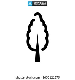shrub tree icon or logo isolated sign symbol vector illustration - high quality black style vector icons
