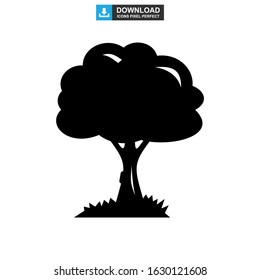 shrub tree icon or logo isolated sign symbol vector illustration - high quality black style vector icons
