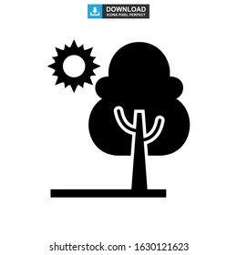 shrub tree icon or logo isolated sign symbol vector illustration - high quality black style vector icons
