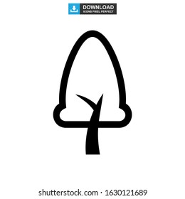 shrub tree icon or logo isolated sign symbol vector illustration - high quality black style vector icons
