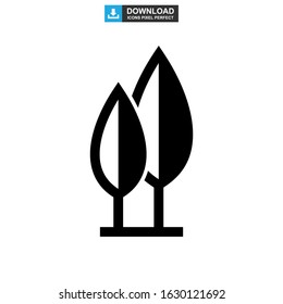 shrub tree icon or logo isolated sign symbol vector illustration - high quality black style vector icons
