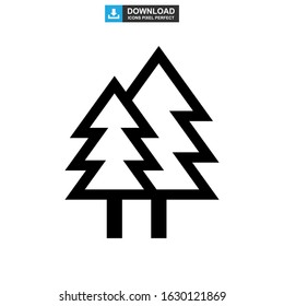 shrub tree icon or logo isolated sign symbol vector illustration - high quality black style vector icons
