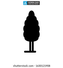 shrub tree icon or logo isolated sign symbol vector illustration - high quality black style vector icons
