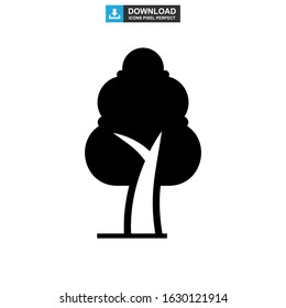 shrub tree icon or logo isolated sign symbol vector illustration - high quality black style vector icons
