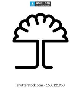 shrub tree icon or logo isolated sign symbol vector illustration - high quality black style vector icons
