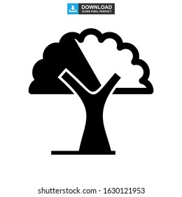 shrub tree icon or logo isolated sign symbol vector illustration - high quality black style vector icons

