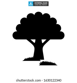 shrub tree icon or logo isolated sign symbol vector illustration - high quality black style vector icons
