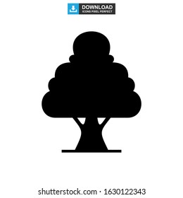 shrub tree icon or logo isolated sign symbol vector illustration - high quality black style vector icons
