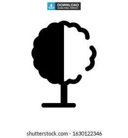 shrub tree icon or logo isolated sign symbol vector illustration - high quality black style vector icons
