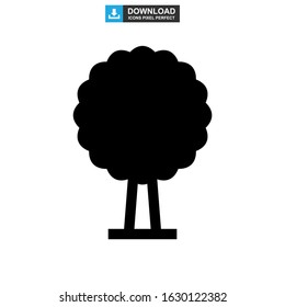 shrub tree icon or logo isolated sign symbol vector illustration - high quality black style vector icons
