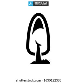 shrub tree icon or logo isolated sign symbol vector illustration - high quality black style vector icons
