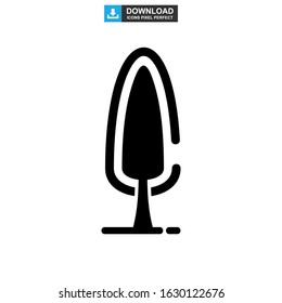 shrub tree icon or logo isolated sign symbol vector illustration - high quality black style vector icons
