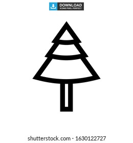 shrub tree icon or logo isolated sign symbol vector illustration - high quality black style vector icons
