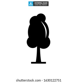 shrub tree icon or logo isolated sign symbol vector illustration - high quality black style vector icons
