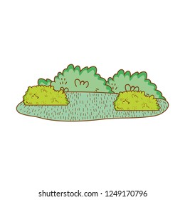 shrubbery rural landscape