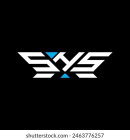 SHS Brieflogo Vektorgrafik Design, SHS schlicht und modern Logo. SHS luxuriöses Alphabet-Design  