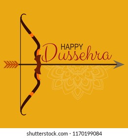 Shubh Dussehra wallpaper design background. Vector Illustration.