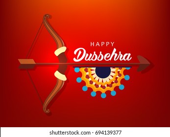 Shubh Dussehra wallpaper design background, Vector Illustration.