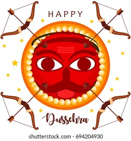 Shubh Dussehra wallpaper design background, Vector Illustration.