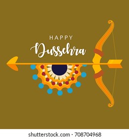 Shubh Dussehra wallpaper design background, Vector Illustration.