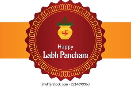 Shubh Labh Pancham Indian Hindu Festival Vector Designs