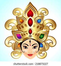 Shubh Navratri Background vector illustration 